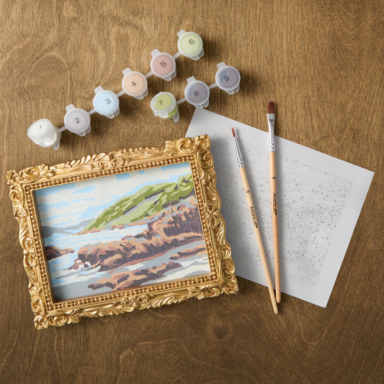 Beach Paint-by-Number Framed Mini Kit by Artist's Loft®